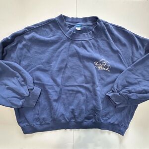 Old Navy purple graphic print long sleeve crop sweatshirt women’s‎ XXL